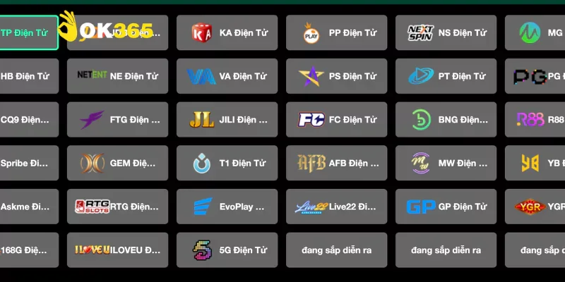 Các sảnh game tại Ok365 mang đến trải nghiệm giải trí đa dạng