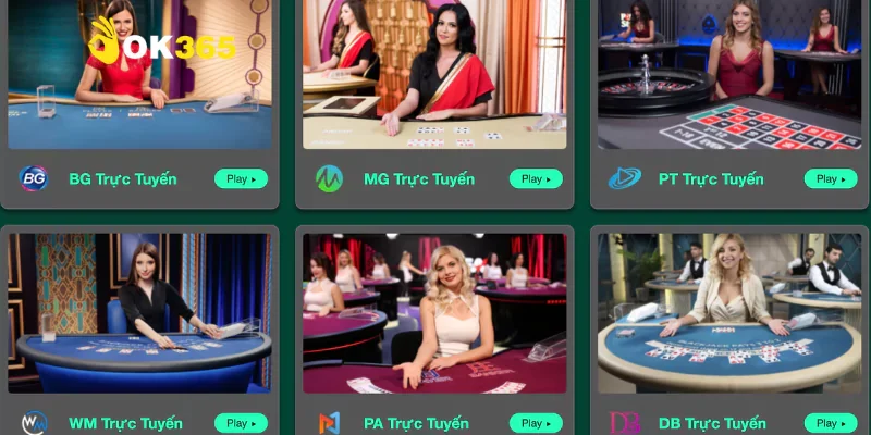 Sảnh Casino – Trải nghiệm đẳng cấp với dealer thật
